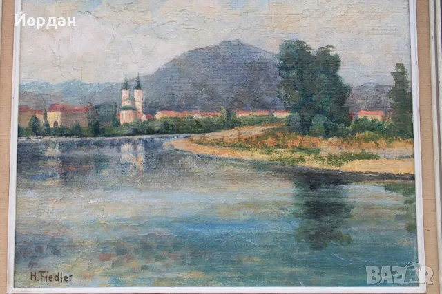 Маслена картина ''Hans Fiedler'' ***, снимка 8 - Картини - 55741535