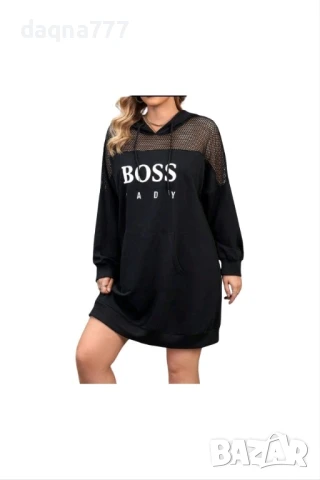 Дамска рокля/ суичър модерна, ежедневна, с качулка, , снимка 15 - Суичъри - 50677675