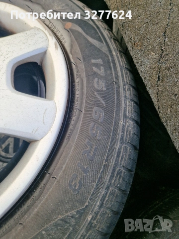 175/65/R13 железни джанти с гуми+тасове VW POlO и други, снимка 2 - Гуми и джанти - 53501615