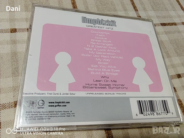 ОРИГИНАЛНИ СД - Limp Bizkit - 5 броя за 45€, снимка 15 - CD дискове - 53673625
