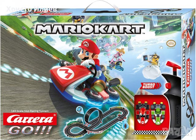 Carrera Mario Kart 8 Супер Марио Аутобан Автомобилна Състезателна Писта, снимка 5 - Коли, камиони, мотори, писти - 39289285