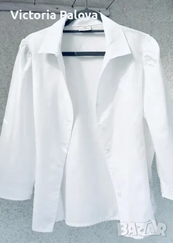 Скъпа бяла риза/блуза H. MOSER Австрия, снимка 4 - Ризи - 49626005