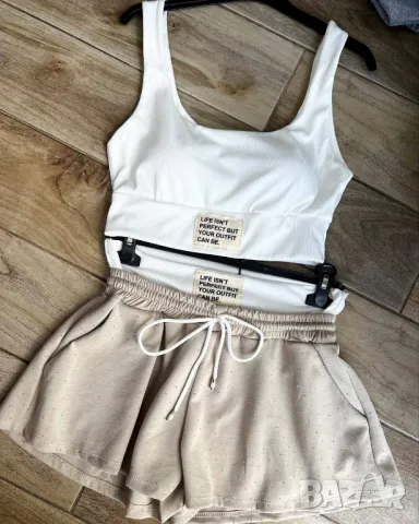 дамски комплекти бюстие и къси панталонки с камъни , снимка 3 - Комплекти - 50332400