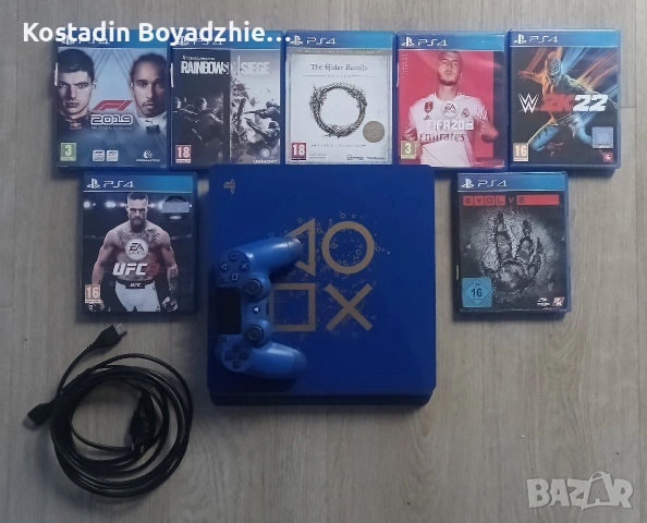 PS4 blue edition с игри