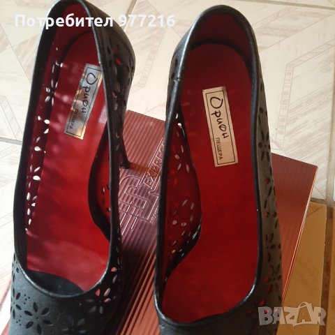 Дамски официални обувки от естествена кожа, снимка 5 - Дамски обувки на ток - 42236487