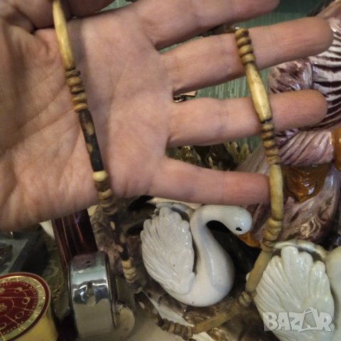 Колие Естествена слонова кост 30 те год НАМАЛЕНИЕ , снимка 4 - Колиета, медальони, синджири - 40156793