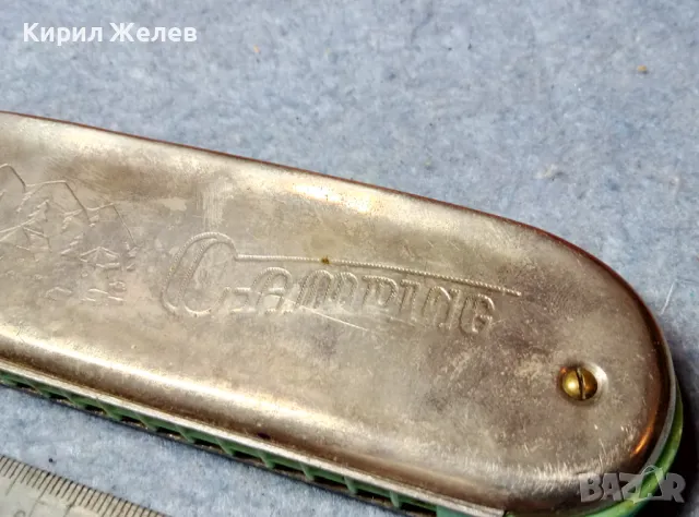 CAMPING MADE in POLAND MELODIA Стара КОЛЕКЦИОНЕРСКА РЯДЪК МОДЕЛ УСТНА ХАРМОНИКА 48341, снимка 5 - Антикварни и старинни предмети - 47607893