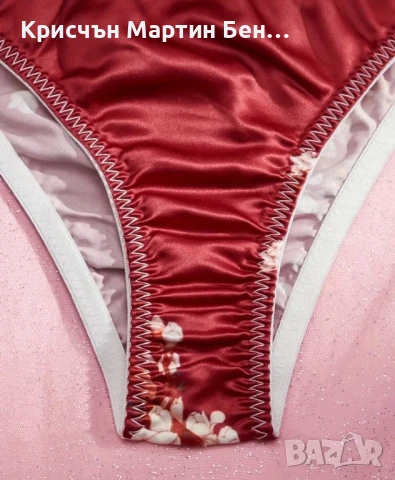 Сатен Бикина а странични коланчета , снимка 10 - Бельо - 48900307