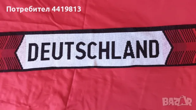 Футболно шалче ADIDAS - Германия (Deutschland DFB), старото класическо лого на Adidas, фенски шал, снимка 3 - Фен артикули - 55963509