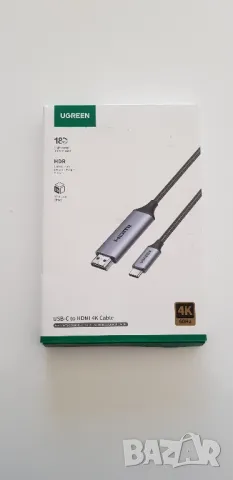 UGREEN USB C към HDMI кабел (4K@60Hz) 2М, Type C към HDMI адаптер Thunderbolt 4/3 към HDMI, снимка 1