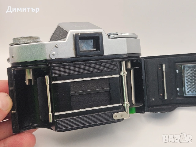 Exa II лентов фотоапарат carl zeiss jena t 1:2,8 f50 ihagee, снимка 14 - Фотоапарати - 53602364