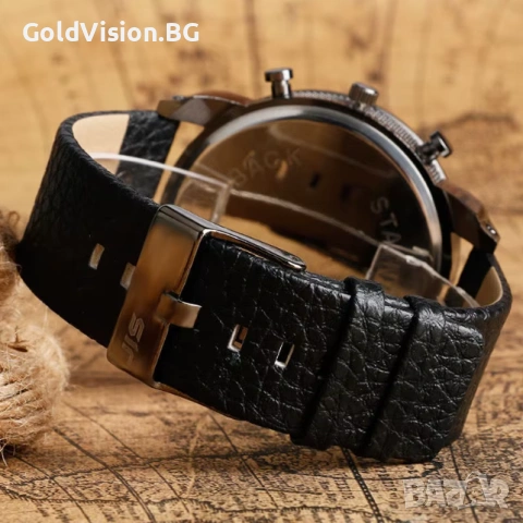 Мъжки часовник – DOM – BLACK GN + ПОДАРЪК, снимка 3 - Мъжки - 53206610