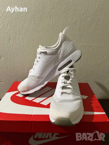 Оригинални Nike Air Max Tavas – изцяло бели- размер 43/ 27.5см стелка, снимка 4 - Маратонки - 56209425