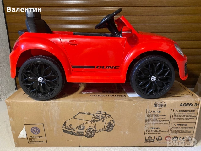 Детска радиоуправляема количка VW Beetle, снимка 6 - Електрически играчки - 53745486