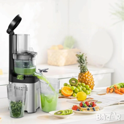 2бр/ Сокоизстисквачка AMZCHEF ZM1902 с фин двуслоен филтър – повече сок, по-малко шум и нула капки