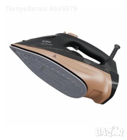 Ютия Solac Optima Shine 3000 за сухо и парно пране, керамична гладеща повърхност, 3000W, снимка 2 - Ютии - 51555961