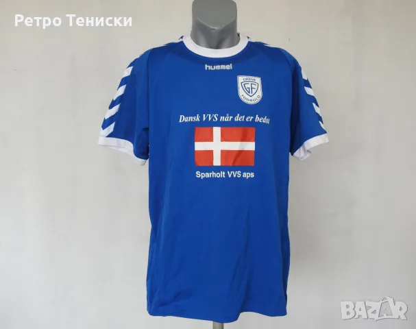 Тениска Greve Boldklub — Домакински Hummel — Мъже размер XXL Синьо