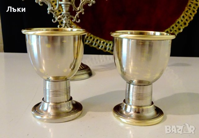 Посребрени чаши,WMF бягащ щраус 1850 г. , снимка 6 - Антикварни и старинни предмети - 41790880