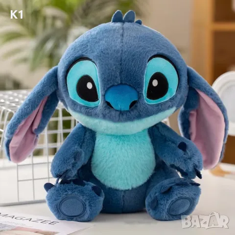 Голяма плюшена играчка Стич,Пухкав плюшен Стич Lilo Stitch плюш, снимка 2 - Плюшени играчки - 50229553