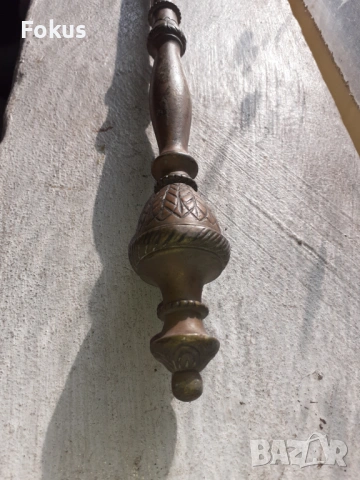 Стара барокова голяма антикварна лопатка за камина - бронз, снимка 7 - Антикварни и старинни предмети - 53348123