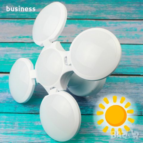 Нова супер мощна соларна LED лампа TRANSFORMER BALL, акумулатор, бяла, снимка 2 - Къмпинг осветление - 34734544