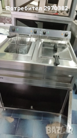 Фритюрник Двоен Професионален, снимка 8 - Обзавеждане на кухня - 51679391
