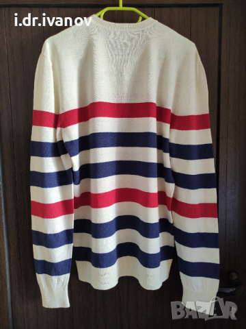 Мъжка блуза в рае-синьо, бяло и червено, снимка 3 - Блузи - 44804184