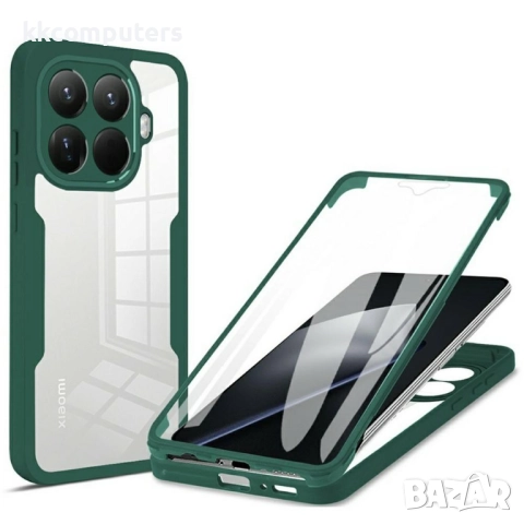 Защитен калъф + PET Протектор за Xiaomi 15T Pro | Акрил + TPU, Прозрачен дизайн, 360° Защита, 6 Цвет, снимка 5 - Калъфи, кейсове - 52360885