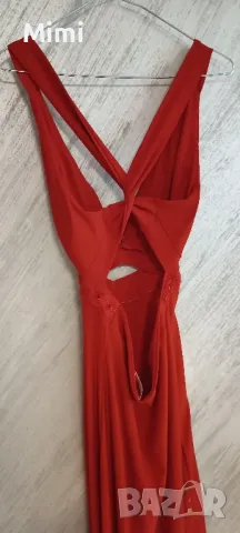 червена рокля  + подарък, снимка 7 - Рокли - 38685814