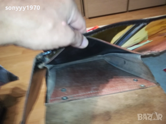 АНТИКА-СТАРА КОЖЕНА ЧАНТА 1008251941LCHERY, снимка 11 - Антикварни и старинни предмети - 51670625