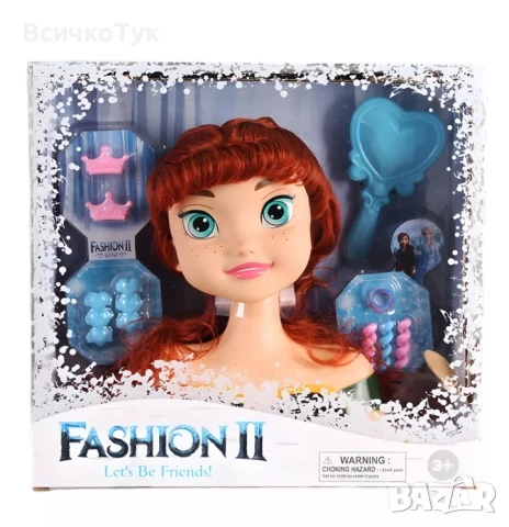 ✨Детска кукла за прически Елза/Ана от FROZEN, снимка 2 - Кукли - 51026390