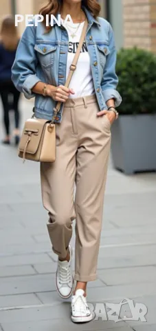 Дамско дънково яке, снимка 4 - Якета - 47663009