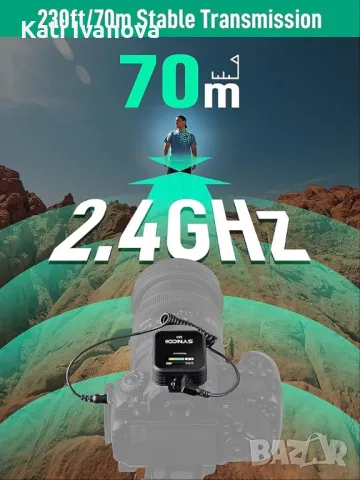 SYNCO G2 A1 2.4G безжична петлична микрофонна система за DSLR смартфон Vlog, снимка 13 - Микрофони - 47868290