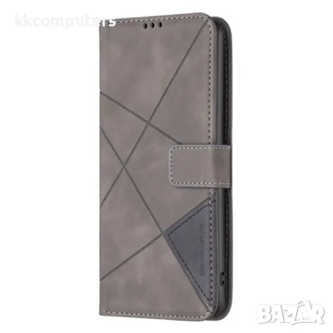 Motorola Moto G Power (2024) Rhombus Texture Magnetic Wallet Кожен Калъф и Протектор, снимка 2 - Калъфи, кейсове - 49989255