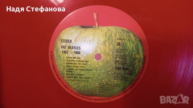 Двоен албум на Битълс THE BEATLES on red vinyl 1962/1966, снимка 6 - Грамофонни плочи - 44181929