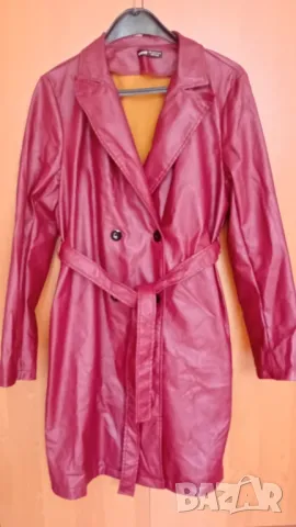 Кожено манто/тренч