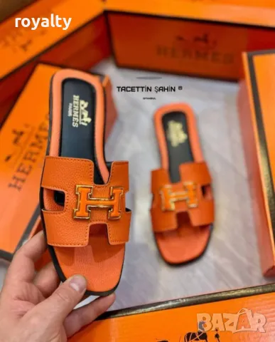 Hermes дамски чехли Различни цветове , снимка 6 - Чехли - 50131949