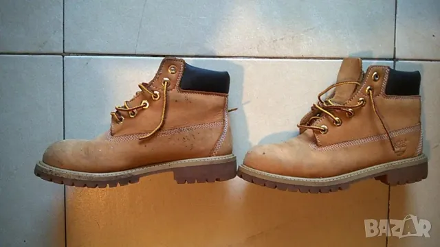 Кожени боти-ДЕЦА Timberland Premium 34 запазени, изолация Primaloft, снимка 2 - Детски боти и ботуши - 48267361