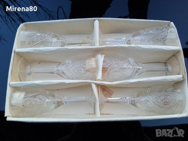 Кристален сервиз за ракия - СССР - нов !, снимка 7 - Сервизи - 53728691