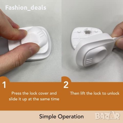 Нови 6 броя Защитни ключалки шкаф чекмедже предпазни за бебе дом, снимка 6 - Други - 40594332