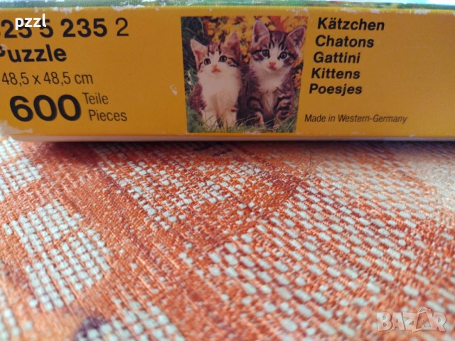 Пъзел "Kittens” Ravensburger 1975г. 500 части, снимка 5 - Пъзели - 53140076