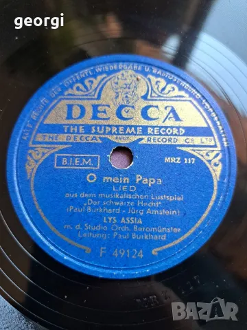 стари грамофонни плочи шеллак на 78 оборота   16/1, снимка 2 - Грамофонни плочи - 48822301