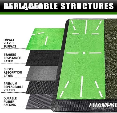 Нова Тренировъчна постелка за голф Анализ траектория замах поза удар, снимка 2 - Голф - 42156206