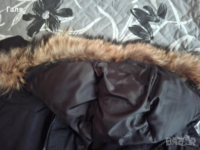 Зимно яке/става за планина/ с естествен косъм на качулката, снимка 10 - Якета - 51166899