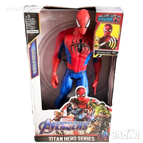 Фигурка Spiderman, Пластмасова, Звук и светлина, 30 см, снимка 2 - Фигурки - 41517388