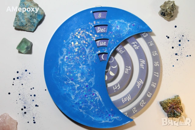 Вечен календар от епоксидна смола 