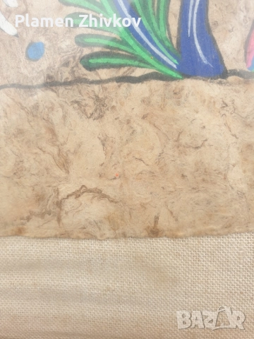 рамкирана картина под стъкло с акрилни бои, снимка 5 - Картини - 52332637