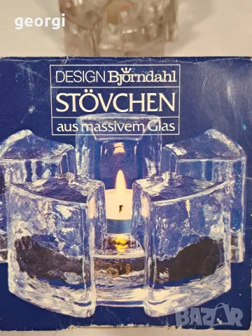 Масивен кристален свещник   21/2, снимка 5 - Декорация за дома - 49155578