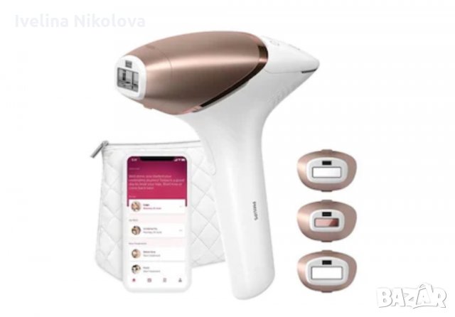 Фотоепилатор IPL Philips Lumea Seria 9000 BRI956/00, Сензор Smartskin, SenseIQ технология, Употреба , снимка 2 - Други - 35769204