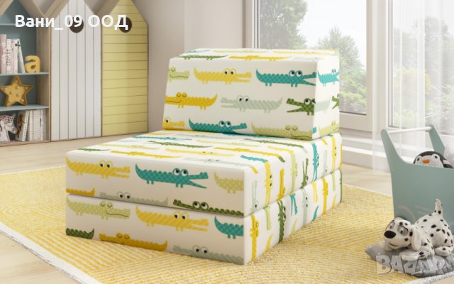 160см Разтегателен фотьойл за деца, снимка 4 - Дивани и мека мебел - 42624225